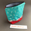 Vintage Fabric Zipped Sewing Pouch with sewing essentials