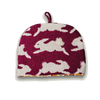 Knitted Bunny Rabbit Tea Cosy - Dark Pink