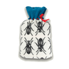 Knitted Hot Water Bottle Cover Beetle - Black & White