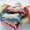 Orange Bunny Rabbit Knitted Pincushion With Fluffy Tail