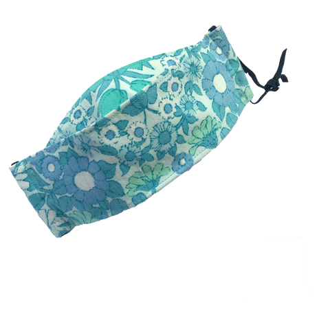 Vintage Daisy Chain Fabric Washable Reusable Face Mask