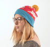 Knitted Bobble Lambswool Rabbit Hat