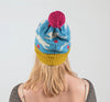 Knitted Bobble Lambswool Rabbit Hat